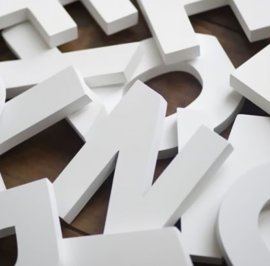 Объемные буквы из пенопласта