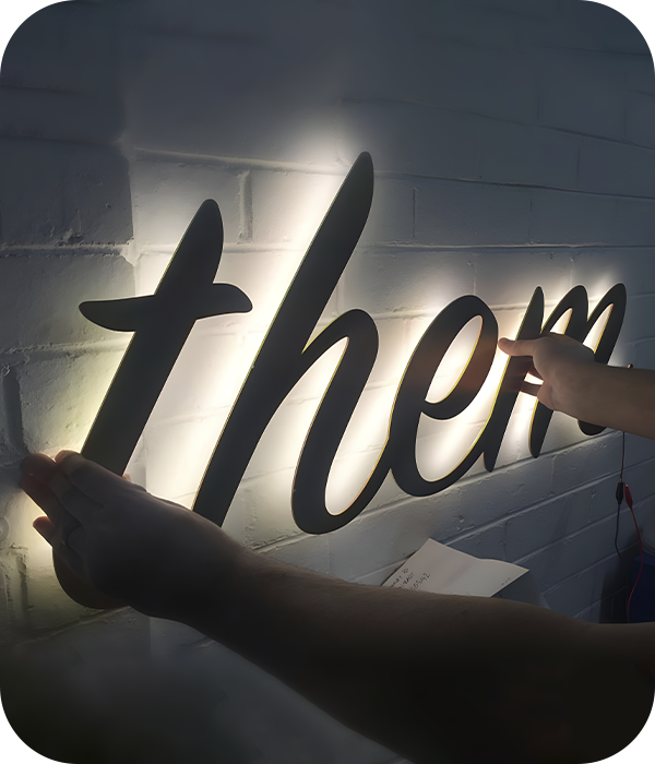 Плоские буквы для вывески и рекламы