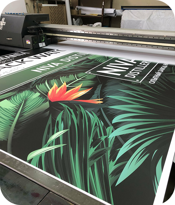 УФ печать на пластике и ПВХ