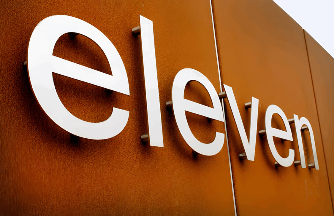 Плоские буквы без подсветки